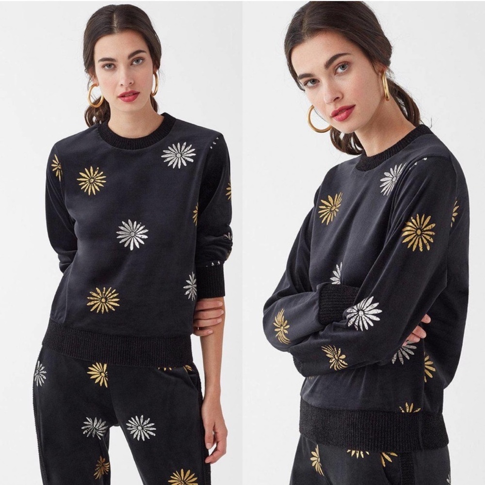 Splendid x Margherita Missoni Collab Velutto 2-piece Velour Tracksuit Size S